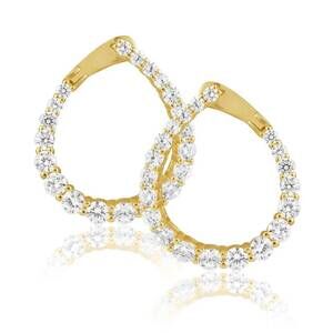 NEW SAHIRA women's naomi earrings in gold